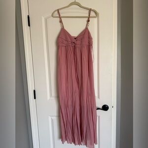 Zara Elegant Pink Maxi Dress